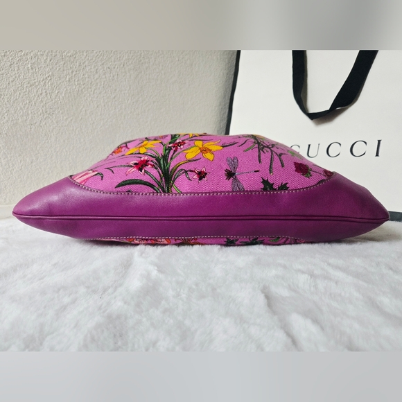 Gucci Flora Jackie Bouvier Hobo Shoulder Bag - Picture 7 of 16